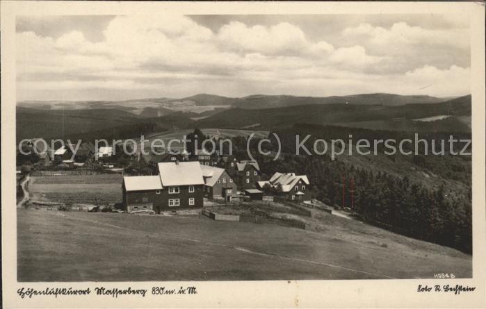 Masserberg Hildburghausen Thueringen Panorama Hoehenluftkurort