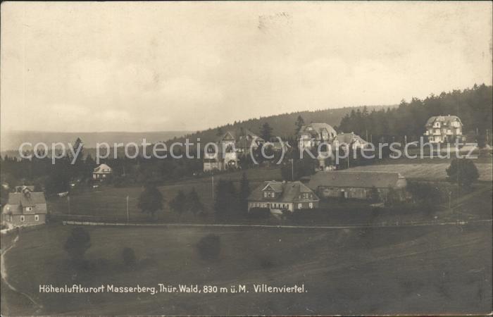 Masserberg Hildburghausen Thueringen Villenviertel Hoehenluftkurort