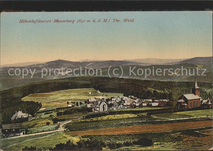 Masserberg Hildburghausen Thueringen Panorama Hoehenluftkurort