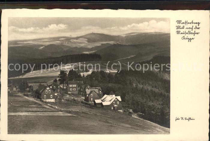 Masserberg Hildburghausen Thueringen Panorama Hoehenluftkurort mit Meuselbacher