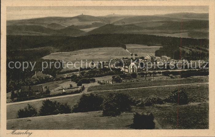 Masserberg Hildburghausen Thueringen Panorama Hoehenluftkurort mit Meuselbacher