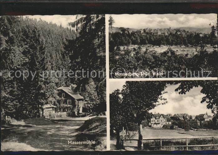 Masserberg Hildburghausen Thueringen Massermuehle am Rennsteig Teilansicht