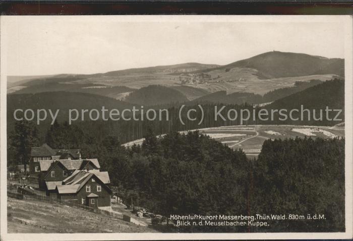 Masserberg Hildburghausen Thueringen Panorama Hoehenluftkurort mit Meuselbacher