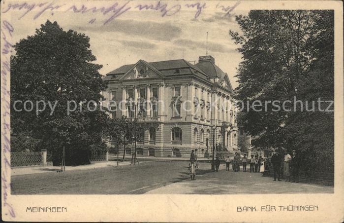 Meiningen Thueringen Bank für Thüringen