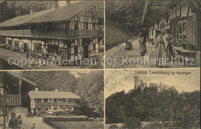 Meiningen Thueringen Meierei Milchküche Schloss Landsberg