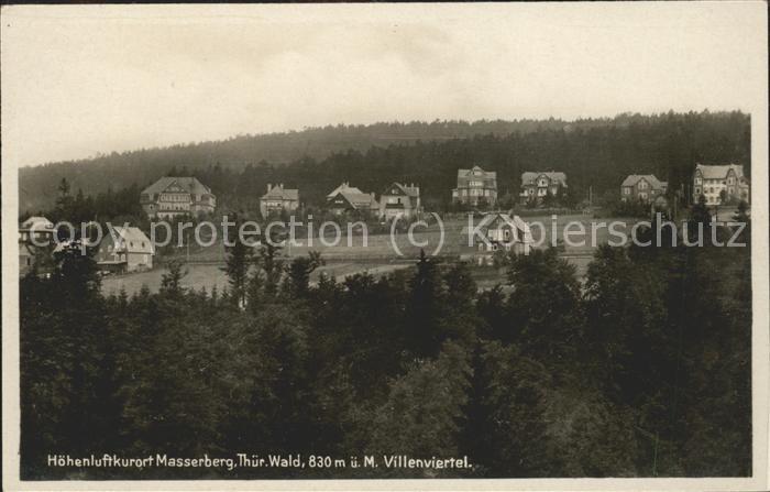 Masserberg Hildburghausen Thueringen Villenviertel Hoehenluftkurort