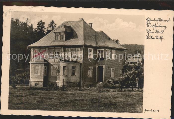 Masserberg Hildburghausen Thueringen Kurhotel Waldfrieden Villa Steffi Hoehenluf