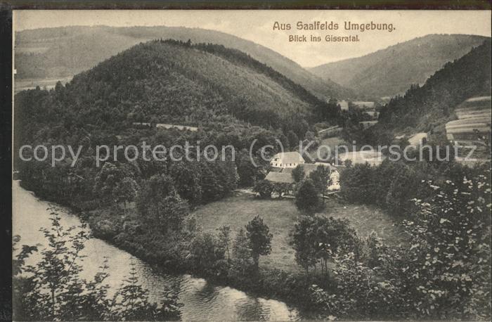 Saalfeld Saale Blick ins Gissratal