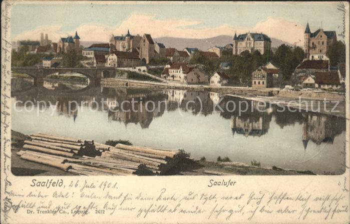 Saalfeld Saale Partie am Saaleufer