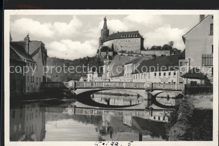 Weida Thueringen Wilhelm-Ernst-Brücke u.Schloss