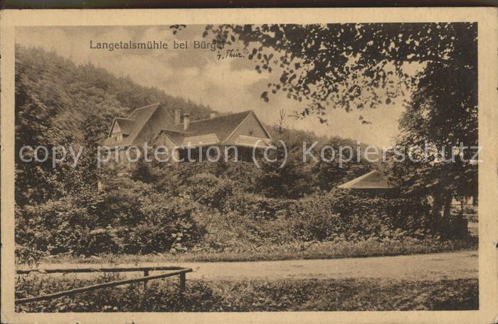 Buergel Thueringen Langetalsmühle
