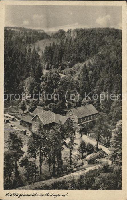 Hermsdorf Thueringen Ziegenmühle im Zeitzgrund