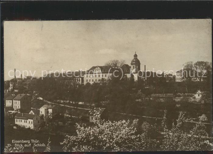 Eisenberg Thueringen Blick auf Schloss
