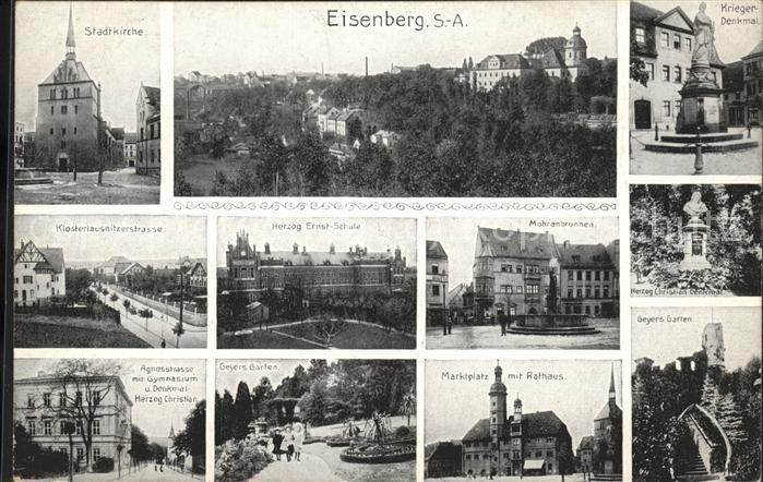 Eisenberg Thueringen Mohrenbrunnen u.Klosterlausnitzerstrass