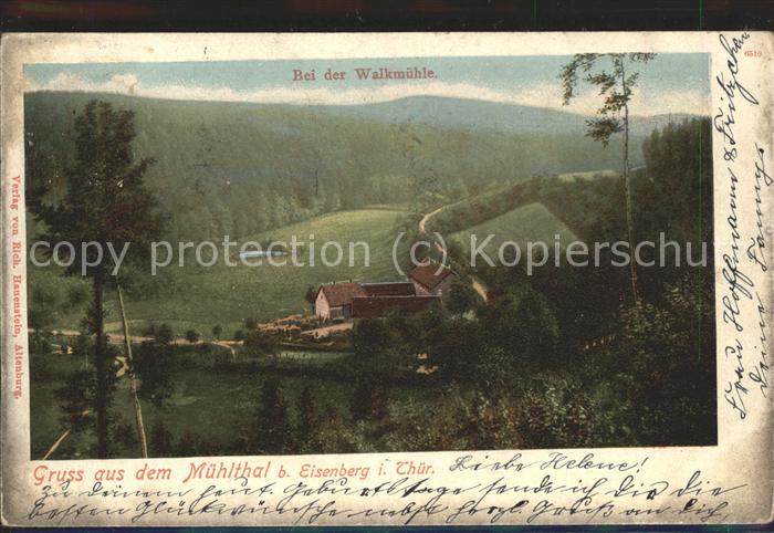 Eisenberg Thueringen Walkmühle im Mühltal