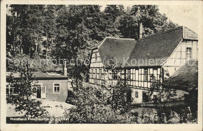 Eisenberg Thueringen Waldshaus Froschmühle im Mühltal