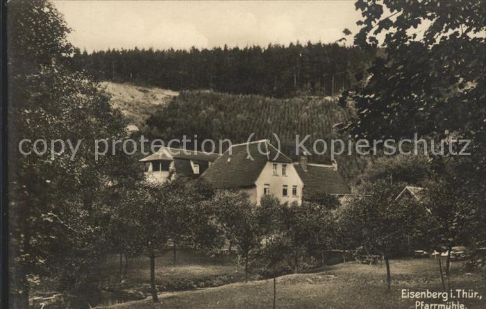 Eisenberg Thueringen Pfarrmühle im Mühltal