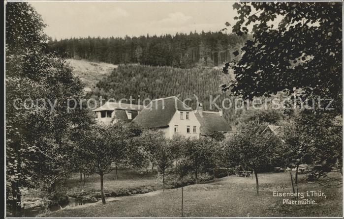Eisenberg Thueringen Pfarrmühle im Mühltal