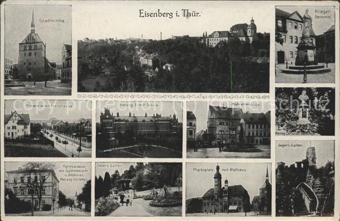 Eisenberg Thueringen Geyers Garten u.Herzog-Ernst-Schule