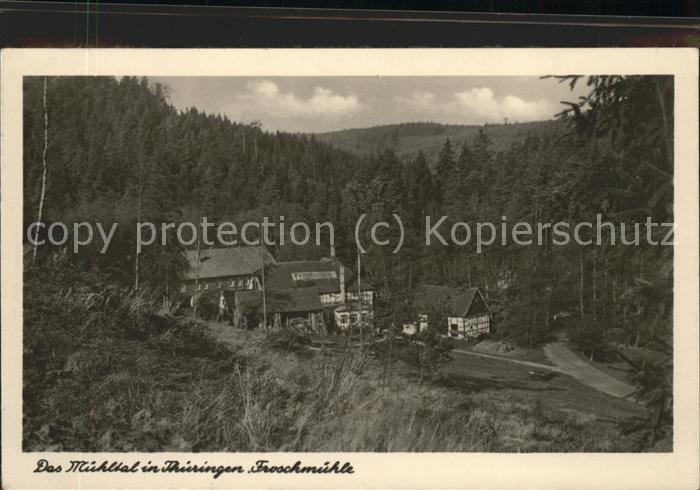 Eisenberg Thueringen Froschmühle im Mühltal