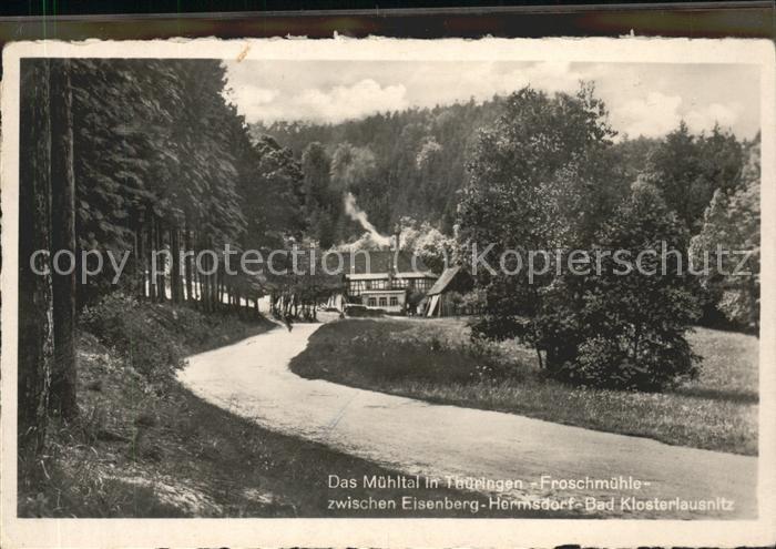 Eisenberg Thueringen Froschmühle im Mühltal