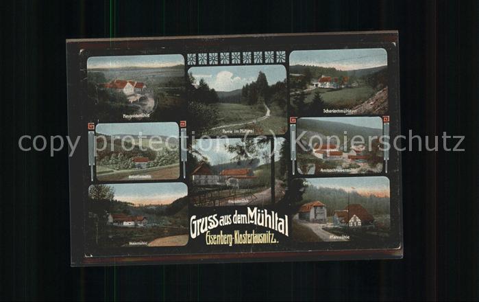 Eisenberg Thueringen Das Mühltal mit den Mühlen