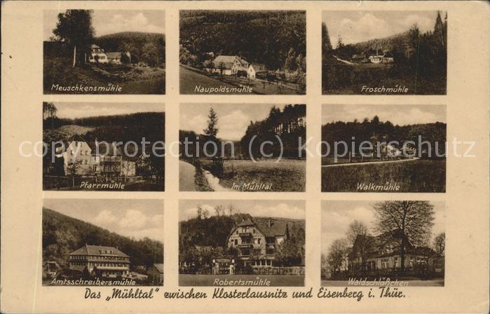 Eisenberg Thueringen Das Mühltal mit div.Mühlen Walkmühle, R