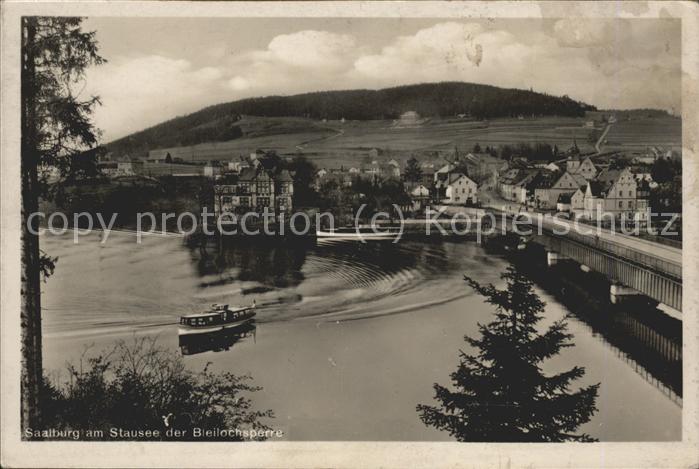 Saalburg Saale Am Stausee Bleilochsperre