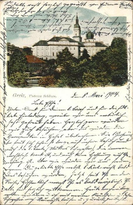 Greiz Thueringen Unteres Schloss