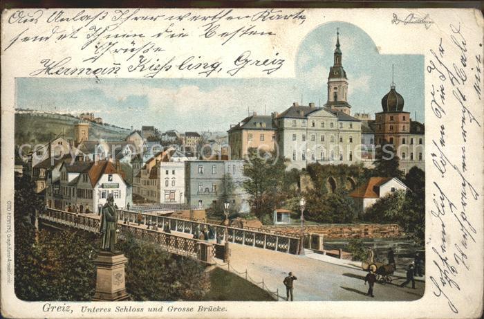Greiz Thueringen Unteres Schloss Grosse Brücke