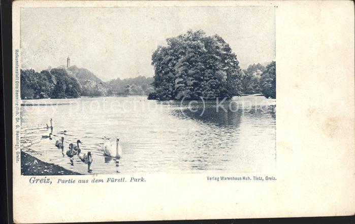 Greiz Thueringen Parkpartie