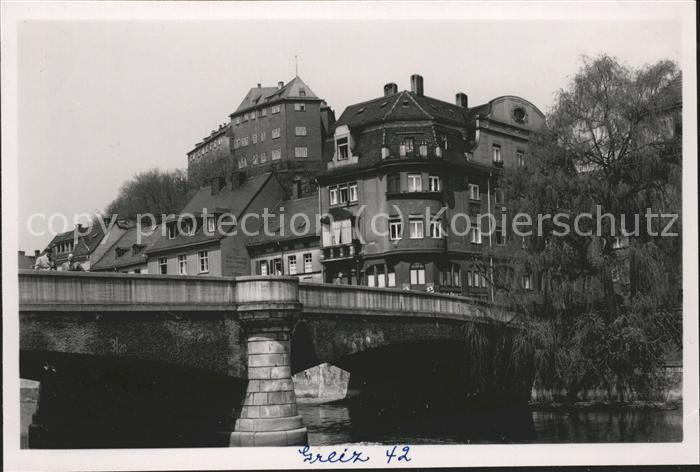 Greiz Thueringen An der Hindenburgbrücke