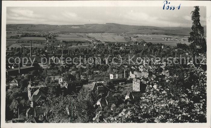 Poessneck Blick von der Altenburg