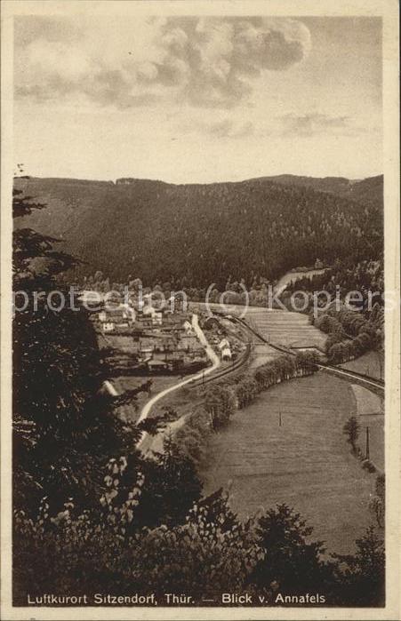 Sitzendorf Thueringen vom Annafels