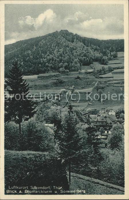 Sitzendorf Thueringen Bismarckturm Sommerberg