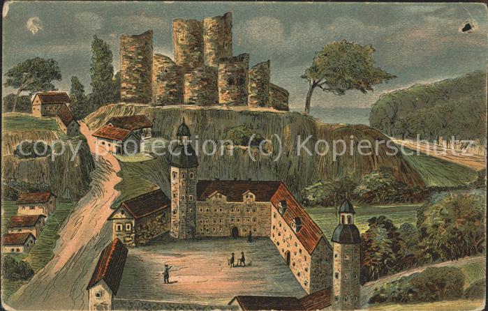Bad Lobenstein Thueringen Burgruine neues Schloss