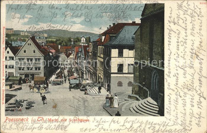 Poessneck Markt Schuhgasse