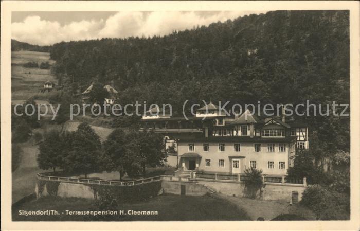 Sitzendorf Thueringen Terrassenpension H. Cleemann