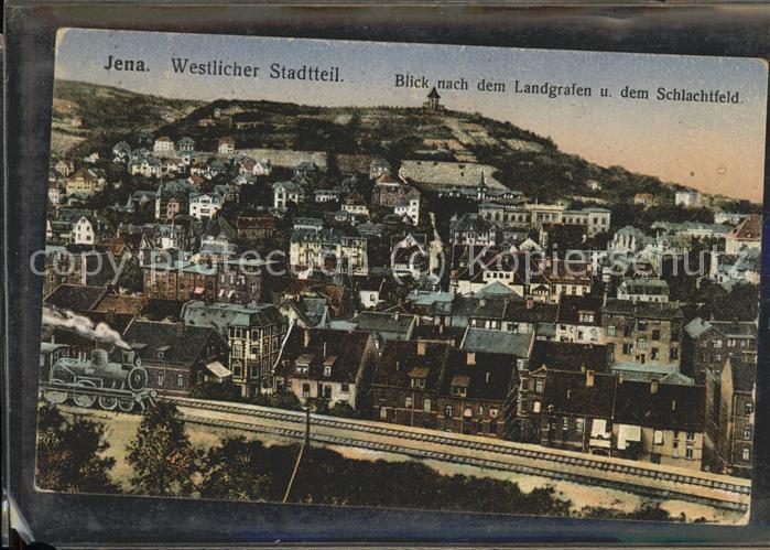 JENA  Thueringen Panorama Landgrafen Schlachtfeld