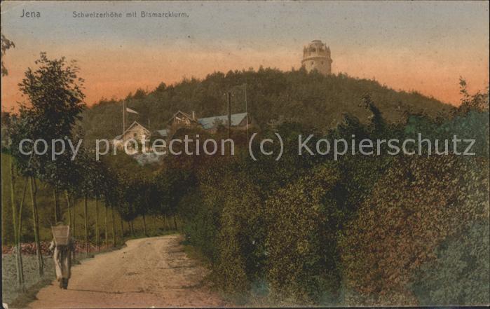 JENA  Thueringen Schweizerhoehe mit Bismarckturm