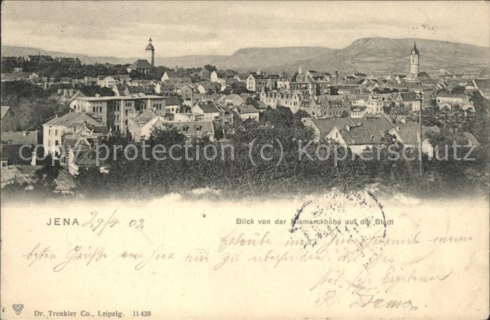 JENA  Thueringen Panorama von Bismarckhoehe