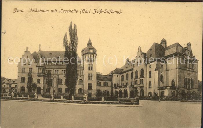 JENA  Thueringen Volkshaus mit Lesehalle Carl-Zeiss-Stiftung