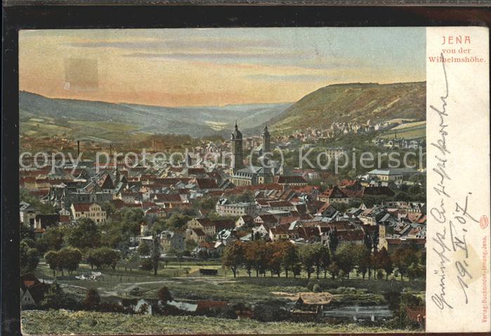 JENA  Thueringen Panorama von Wilhelmshoehe