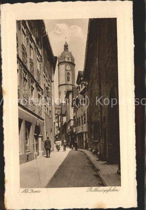 JENA  Thueringen Altstadt Rathausgaesschen