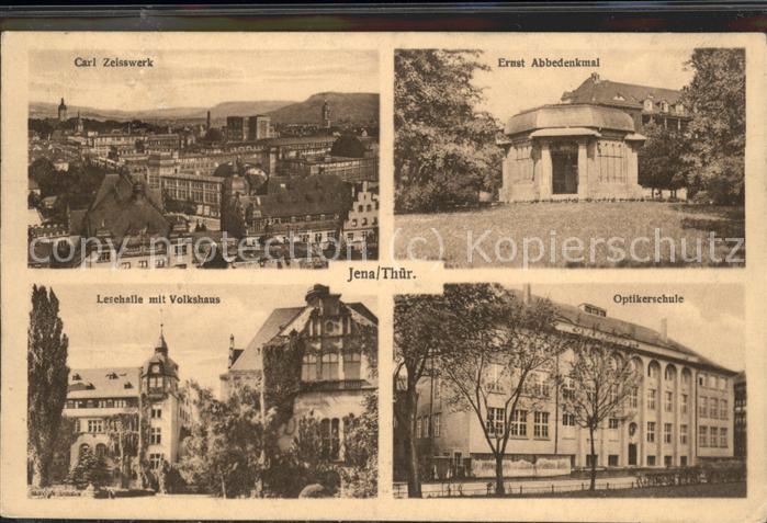Jena Carl Zeisswerke Ernst Abbedenkmal Leseh
