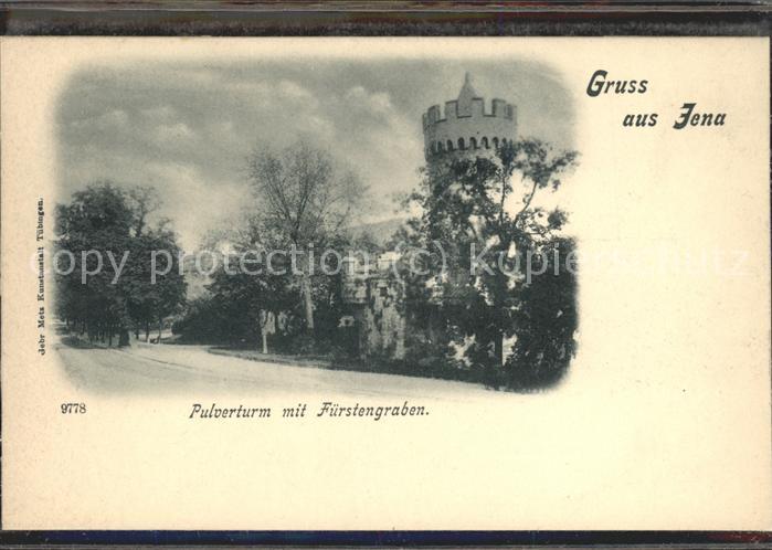 Jena Pulverturm mit Fürstengraben