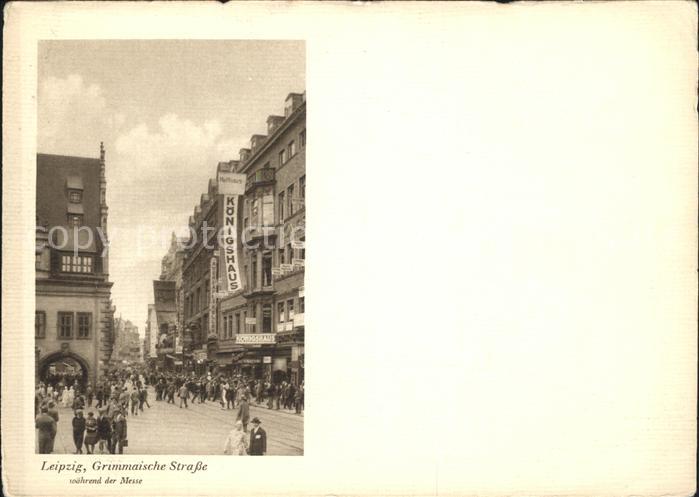 LEIPZIG Sachsen Grimmaische Strasse