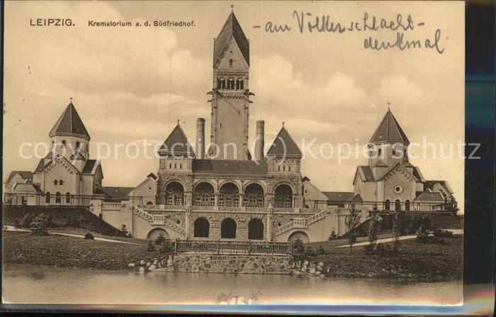 LEIPZIG Sachsen Krematorium a.d.Suedfriedhof