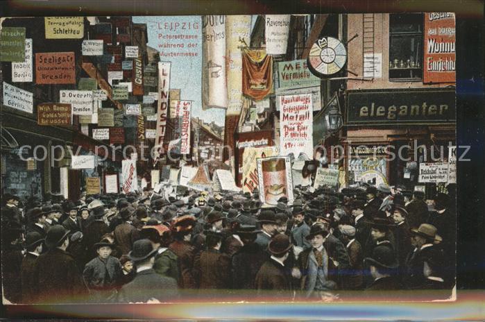 LEIPZIG Sachsen Petersstrasse waehrend der Mustermesse