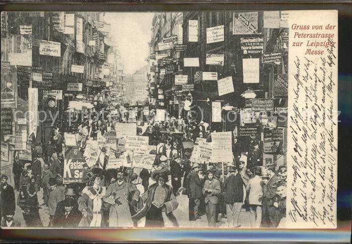 LEIPZIG Sachsen Petersstrasse waehrend der Messe
